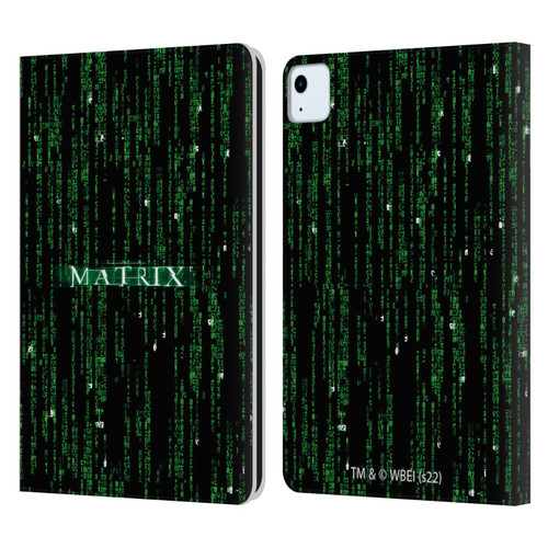 The Matrix Key Art Codes Leather Book Wallet Case Cover For Apple iPad Air 2020 / 2022