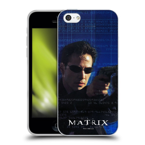 The Matrix Key Art Neo 1 Soft Gel Case for Apple iPhone 5c