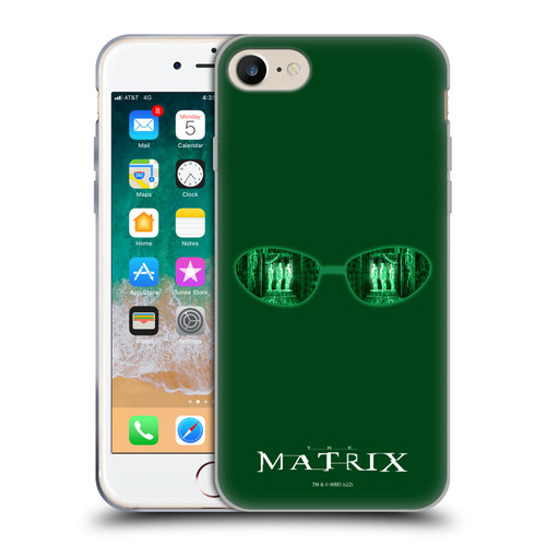 The Matrix Key Art Glass Soft Gel Case for Apple iPhone 7 / 8 / SE 2020 & 2022
