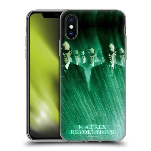 The Matrix Revolutions Key Art Smiths Soft Gel Case for Apple iPhone X / iPhone XS