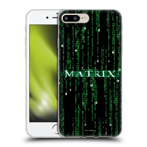 The Matrix Key Art Codes Soft Gel Case for Apple iPhone 7 Plus / iPhone 8 Plus
