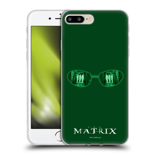 The Matrix Key Art Glass Soft Gel Case for Apple iPhone 7 Plus / iPhone 8 Plus