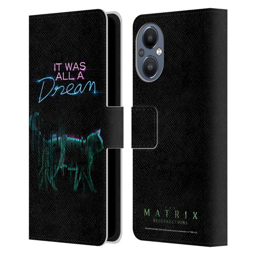 The Matrix Resurrections Key Art It Was All A Dream Leather Book Wallet Case Cover For OnePlus Nord N20 5G