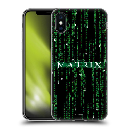 The Matrix Key Art Codes Soft Gel Case for Apple iPhone X / iPhone XS