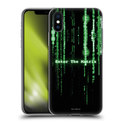 The Matrix Key Art Enter The Matrix Soft Gel Case for Apple iPhone X / iPhone XS
