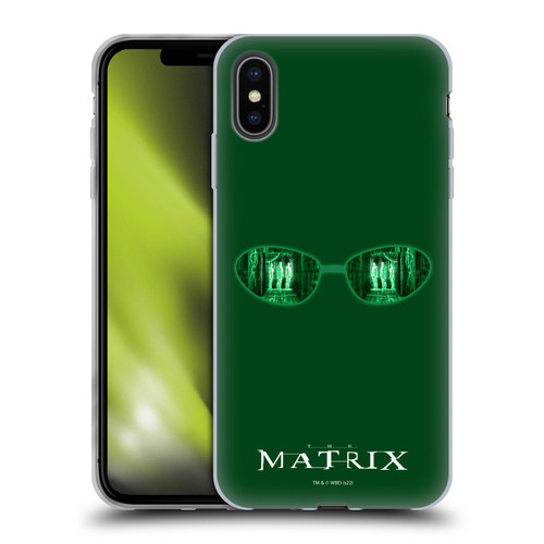 The Matrix Key Art Glass Soft Gel Case for Apple iPhone XS Max
