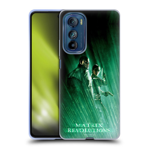 The Matrix Revolutions Key Art Morpheus Trinity Soft Gel Case for Motorola Edge 30