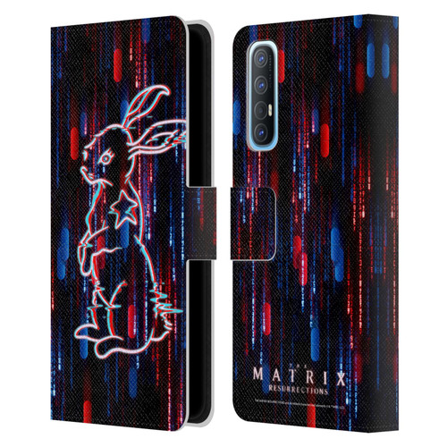 The Matrix Resurrections Key Art Choice Is An Illusion Leather Book Wallet Case Cover For OPPO Find X2 Neo 5G