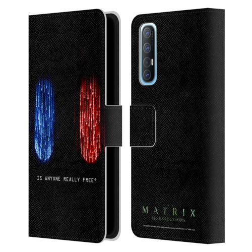 The Matrix Resurrections Key Art Is Anyone Really Free Leather Book Wallet Case Cover For OPPO Find X2 Neo 5G