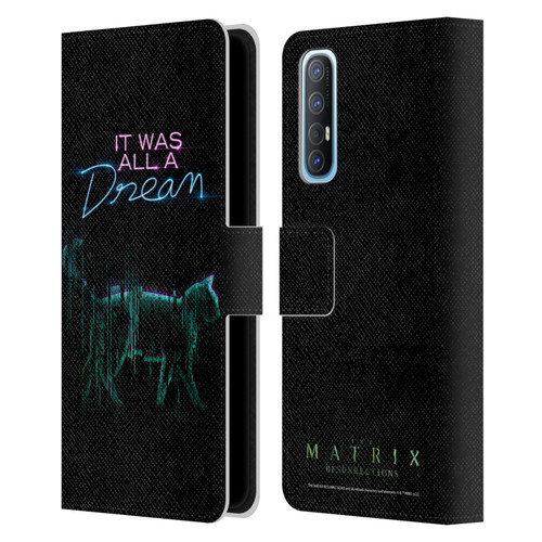 The Matrix Resurrections Key Art It Was All A Dream Leather Book Wallet Case Cover For OPPO Find X2 Neo 5G