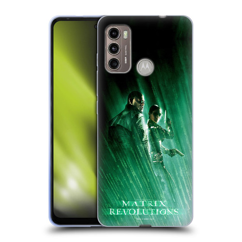 The Matrix Revolutions Key Art Morpheus Trinity Soft Gel Case for Motorola Moto G60 / Moto G40 Fusion