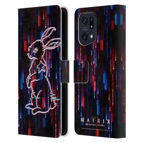 The Matrix Resurrections Key Art Choice Is An Illusion Leather Book Wallet Case Cover For OPPO Find X5