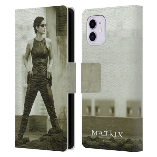 The Matrix Key Art Trinity Leather Book Wallet Case Cover For Apple iPhone 11