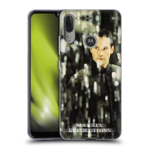 The Matrix Revolutions Key Art Neo 1 Soft Gel Case for Motorola Moto E6 Plus