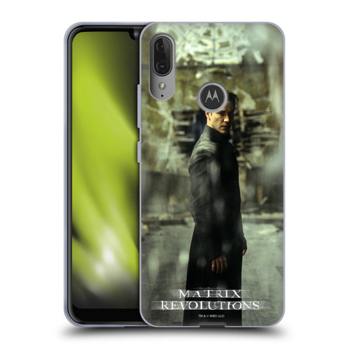 The Matrix Revolutions Key Art Neo 2 Soft Gel Case for Motorola Moto E6 Plus