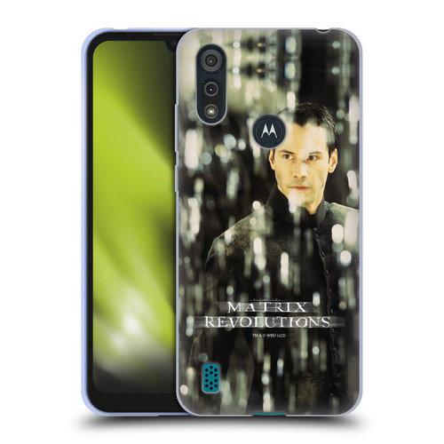 The Matrix Revolutions Key Art Neo 1 Soft Gel Case for Motorola Moto E6s (2020)