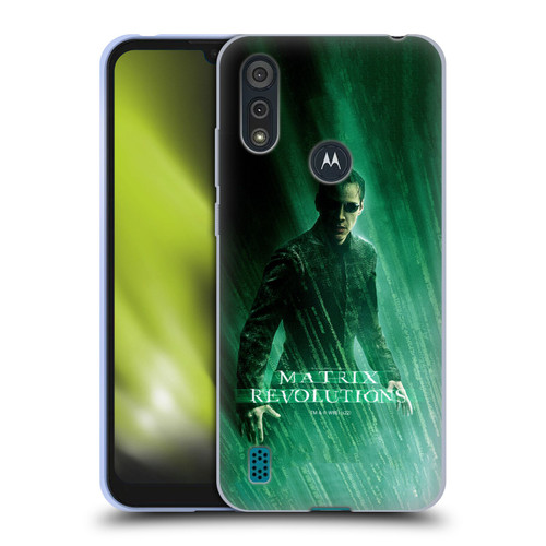 The Matrix Revolutions Key Art Neo 3 Soft Gel Case for Motorola Moto E6s (2020)
