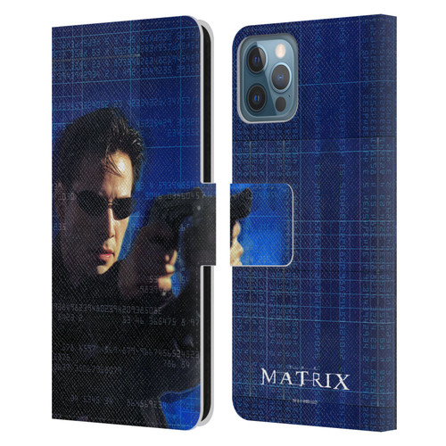 The Matrix Key Art Neo 1 Leather Book Wallet Case Cover For Apple iPhone 12 / iPhone 12 Pro