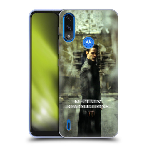 The Matrix Revolutions Key Art Neo 2 Soft Gel Case for Motorola Moto E7 Power / Moto E7i Power