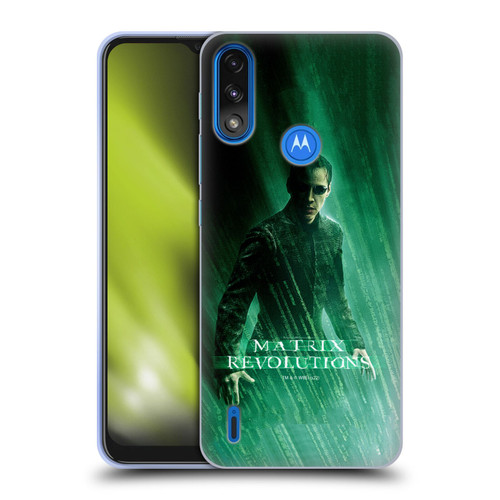 The Matrix Revolutions Key Art Neo 3 Soft Gel Case for Motorola Moto E7 Power / Moto E7i Power