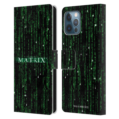 The Matrix Key Art Codes Leather Book Wallet Case Cover For Apple iPhone 12 Pro Max