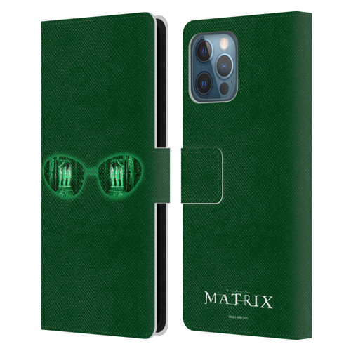 The Matrix Key Art Glass Leather Book Wallet Case Cover For Apple iPhone 12 Pro Max