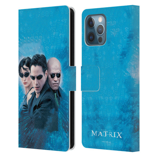 The Matrix Key Art Group 3 Leather Book Wallet Case Cover For Apple iPhone 12 Pro Max