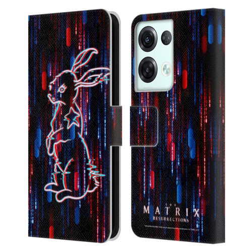 The Matrix Resurrections Key Art Choice Is An Illusion Leather Book Wallet Case Cover For OPPO Reno8 Pro