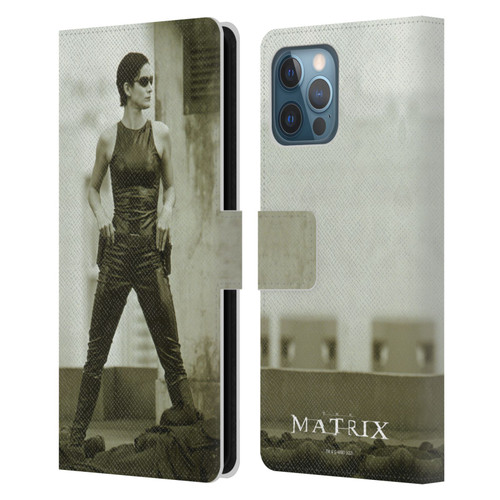 The Matrix Key Art Trinity Leather Book Wallet Case Cover For Apple iPhone 12 Pro Max