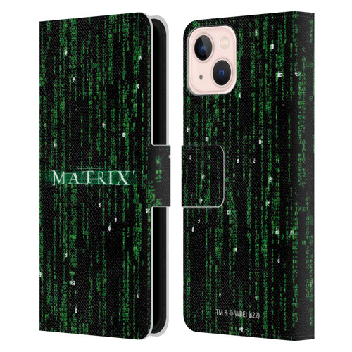 The Matrix Key Art Codes Leather Book Wallet Case Cover For Apple iPhone 13