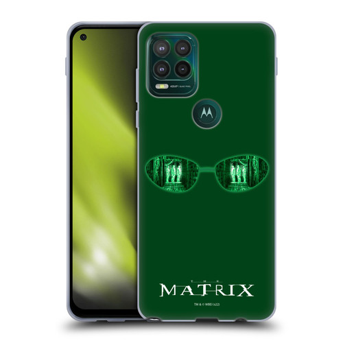 The Matrix Key Art Glass Soft Gel Case for Motorola Moto G Stylus 5G 2021