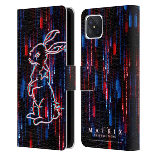 The Matrix Resurrections Key Art Choice Is An Illusion Leather Book Wallet Case Cover For OPPO Reno4 Z 5G