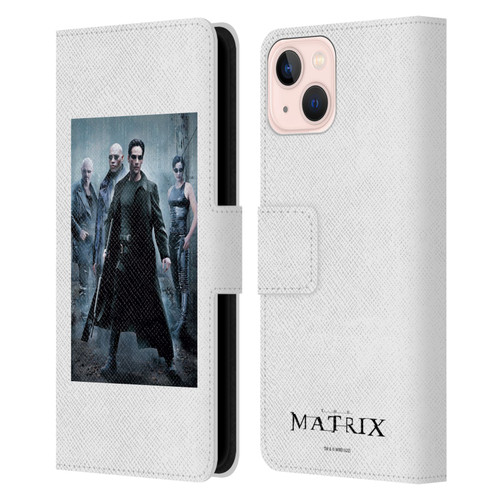 The Matrix Key Art Group 1 Leather Book Wallet Case Cover For Apple iPhone 13