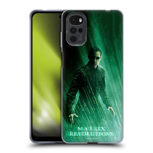 The Matrix Revolutions Key Art Neo 3 Soft Gel Case for Motorola Moto G22