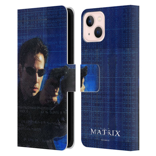 The Matrix Key Art Neo 1 Leather Book Wallet Case Cover For Apple iPhone 13