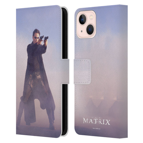 The Matrix Key Art Neo 2 Leather Book Wallet Case Cover For Apple iPhone 13