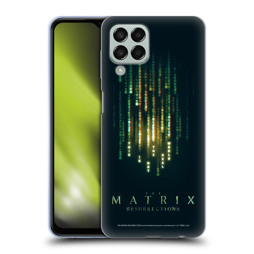 The Matrix Resurrections Key Art This Is Not The Real World Soft Gel Case for Samsung Galaxy M33 (2022)