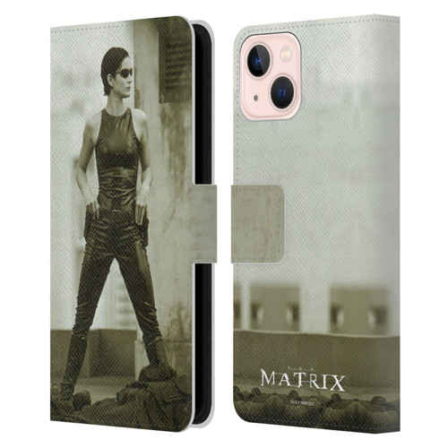 The Matrix Key Art Trinity Leather Book Wallet Case Cover For Apple iPhone 13