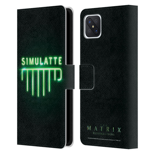 The Matrix Resurrections Key Art Simulatte Leather Book Wallet Case Cover For OPPO Reno4 Z 5G