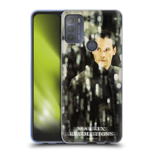 The Matrix Revolutions Key Art Neo 1 Soft Gel Case for Motorola Moto G50