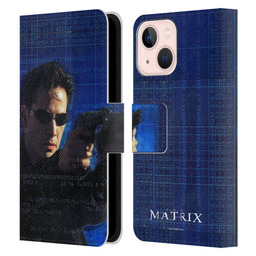 The Matrix Key Art Neo 1 Leather Book Wallet Case Cover For Apple iPhone 13 Mini