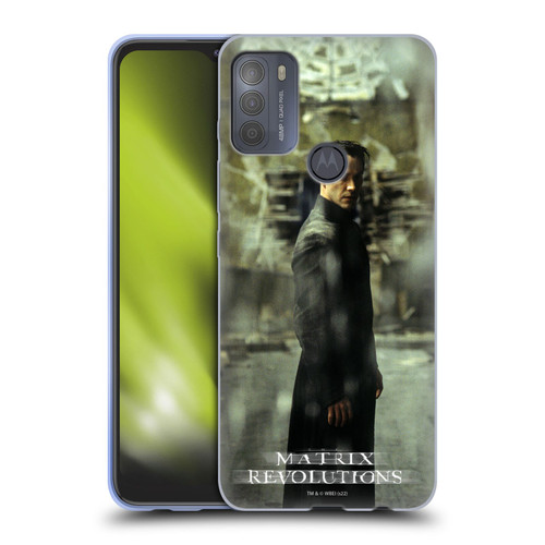 The Matrix Revolutions Key Art Neo 2 Soft Gel Case for Motorola Moto G50