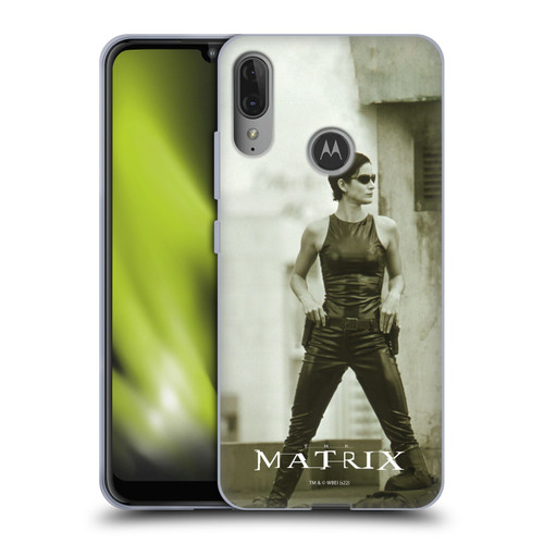 The Matrix Key Art Trinity Soft Gel Case for Motorola Moto E6 Plus