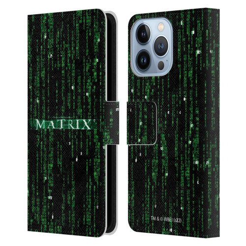 The Matrix Key Art Codes Leather Book Wallet Case Cover For Apple iPhone 13 Pro
