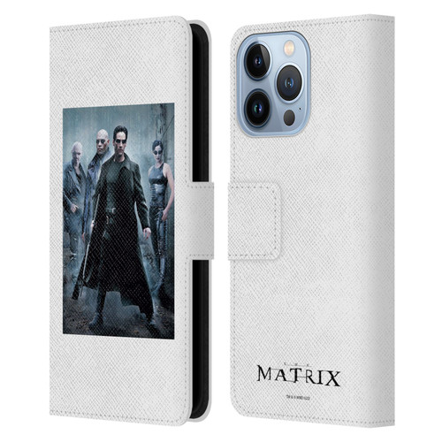 The Matrix Key Art Group 1 Leather Book Wallet Case Cover For Apple iPhone 13 Pro