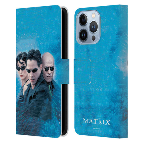 The Matrix Key Art Group 3 Leather Book Wallet Case Cover For Apple iPhone 13 Pro