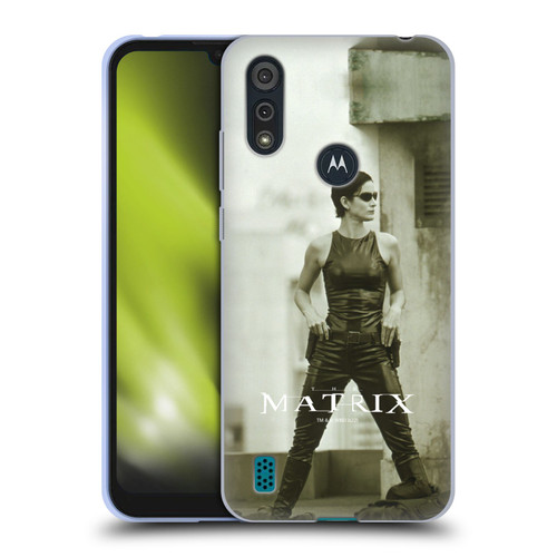 The Matrix Key Art Trinity Soft Gel Case for Motorola Moto E6s (2020)