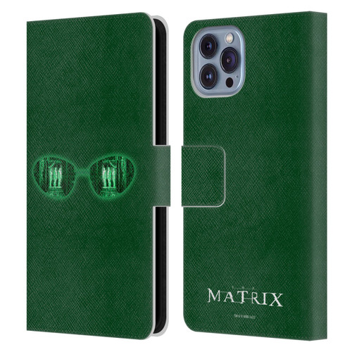 The Matrix Key Art Glass Leather Book Wallet Case Cover For Apple iPhone 14