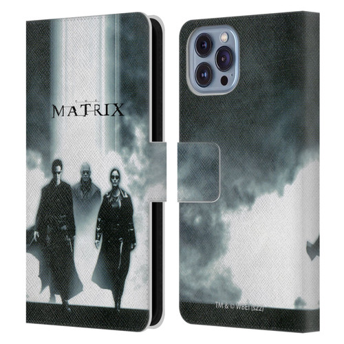 The Matrix Key Art Group 2 Leather Book Wallet Case Cover For Apple iPhone 14