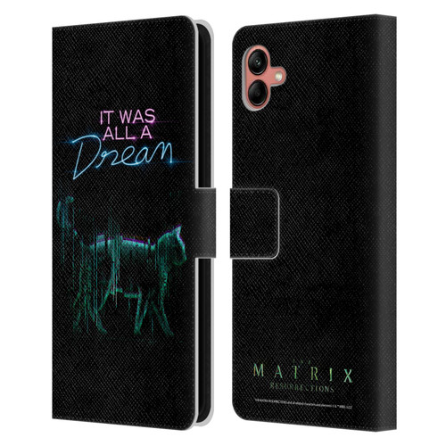 The Matrix Resurrections Key Art It Was All A Dream Leather Book Wallet Case Cover For Samsung Galaxy A04 (2022)